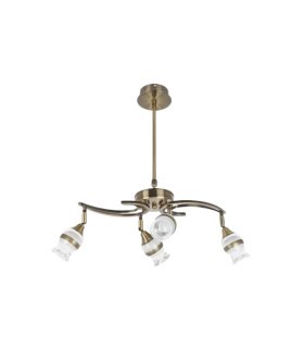 Lámpara LED 4 Luces 20W 4000K Cuero 1600 lm Orientables Zodiaco