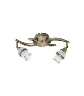 Lámpara LED 2 Luces 10W Cuero 4000K 800 lm Zodiaco