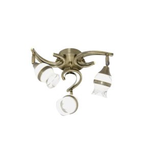 Lámpara LED 3 Luces 15W Cuero 4000K 1200 lm Zodiaco