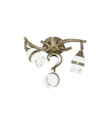 Lámpara LED 3 Luces 15W Cuero 4000K 1200 lm Zodiaco