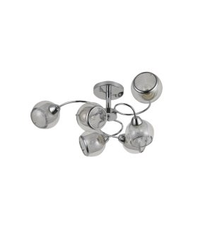 Lámpara de Techo 6 Luces E27 Cromo 68x68 cm Stanley