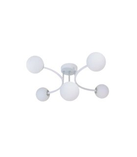 Lámpara de Techo 5 Luces G9 Blanco y Cromo 46x22 cm La Habana