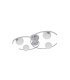 Plafón de Techo 4 Luces G9 Cromo con Tulipas Blancas 58x37 cm Conil