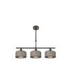 Lámpara de Techo 3 Luces E14 Marrón 55 cm Gilda