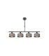 Lámpara de Techo 4 Luces E14 Marrón 76 cm Gilda