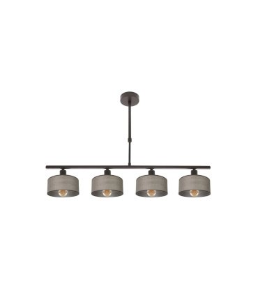 Lámpara de Techo 4 Luces E14 Marrón 76 cm Gilda