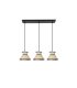 Regleta Colgante 3 Luces E27 Beige y Rojo 68 cm Constantinopla