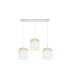 Regleta Colgante 3 Luces E27 Natural y Blanco 68 cm Kandy