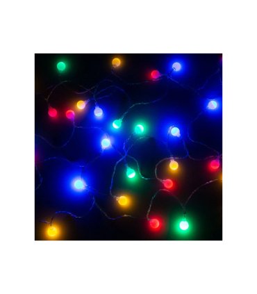 Guirnalda LED RGB de 2 Metros con Bolas Luminosas a Pilas IP20 luces