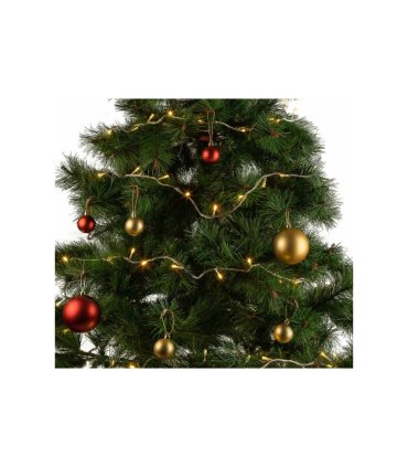 Guirnalda LED 20 Metros Blanco Natural con 8 Modos IP20 en árbol