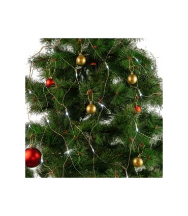 Malla LED 1,5 x 1,5 m Blanco Frío IP20 a Pilas en árbol