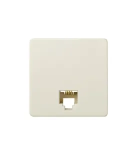 TOMA TELEFONO 2 PARES  RJ11 SIMON 27 BLANCO MARFIL 27480-35