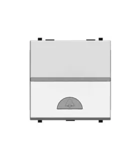 PULSADOR CAMPANA  NIESSEN ZENIT PLATA N2204 PL