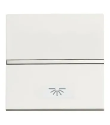 PULSADOR SIMBOLO LUZ NIESSEN ZENIT PLATA N2204.2 PL