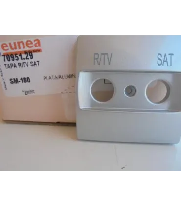 TAPA R/TV-SAT PLATA ALUMMINIO SM-180   70951.29