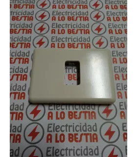 PLACA 1 ELEMENTO NIESSEN PUMA BLANCO MARFIL 4271