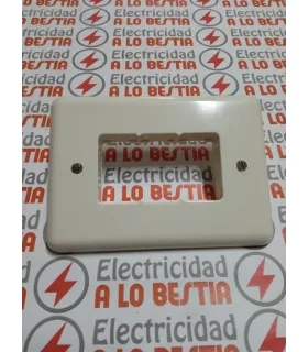 PLACA 3 ELEMENTOS CON TORNILLO NIESSEN PUMA BLANCO 4173