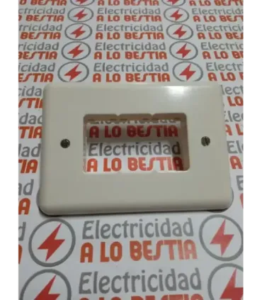 PLACA 3 ELEMENTOS CON TORNILLO NIESSEN PUMA BLANCO 4173