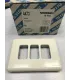 PLACA 3 ELEMENTO NIESSEN PUMA BLANCO 4473