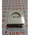 BASE DE ENCHUFE BIPOLAR NORMAL NIESSEN TRAZO BLANCO MARFIL 8003