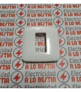 PLACA 1 ELEMENTO ESTRECHO SIMON 27 27611-34 BLANCO NIEVE