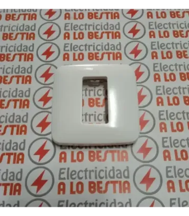 PLACA 1 ELEMENTO ESTRECHO SIMON 27 27611-34 BLANCO NIEVE