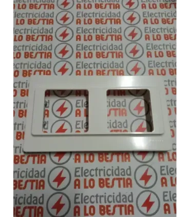 PLACA 2 VENTANAS NIESSEN LISSA 5172 BLANCO ALPINO