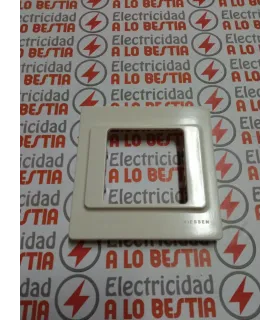 PLACA 1 VENTANA NIESSEN LISSA 5171 BLANCO MARFIL SERIE 5000