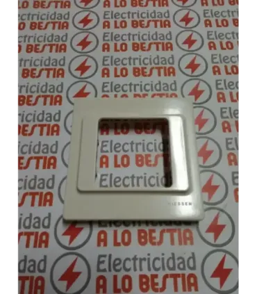 PLACA 1 VENTANA NIESSEN LISSA 5171 BLANCO MARFIL SERIE 5000