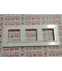 PLACA 3 VENTANAS NIESSEN LISSA 5173 BLANCO ALPINO SERIE 5000