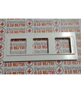 PLACA 3 VENTANAS NIESSEN LISSA 5173 BLANCO ALPINO SERIE 5000