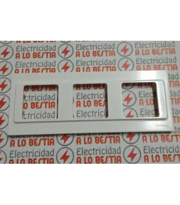 PLACA 3 VENTANAS NIESSEN LISSA 5173 BLANCO ALPINO SERIE 5000