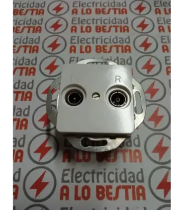 TOMA ANTENA INSTALACIÓN DERIVACIÓN INTERMEDIA NIESSEN LISSA 5150.2 BLANCO ALPINO