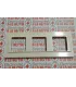 PLACA 3 VENTANAS NIESSEN LISSA BLANCO MARFIL 5173 SERIE 5000