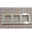 PLACA 3 VENTANAS NIESSEN LISSA BLANCO MARFIL 5173 SERIE 5000