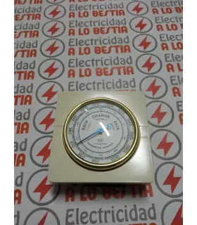 BAROMETRO NIESSEN TRAZO BLANCO MARFIL 8049.3