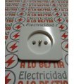TAPA ENCHUFE 2 POLOS SIMON 75 BLANCO NIEVE 75040-30