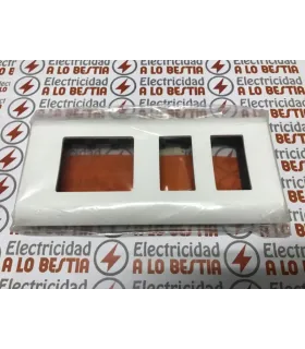PLACA 3 ELEMENTO 1 ANCHO + 2 ESTRECHO EUROPOLI 3079N-B