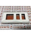 PLACA 3 ELEMENTO 1 ANCHO + 2 ESTRECHO EUROPOLI 3079N-B