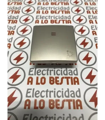 TECLA PULSADOR SIMBOLO LUZ CON INDICADOR LUMINOSO SIMON 82 COLOR CAVA MATE 82016-34