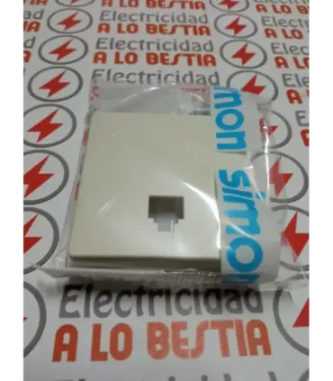 TAPA TOMA TELEFONO SIMON 82 BLANCO MARFIL 82062-31