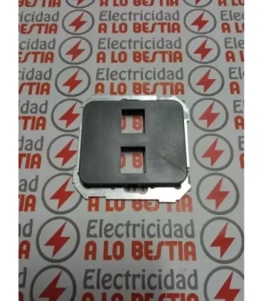 ADAPTADOR 2 CONECTORES RJ45 AMP SIMON 75 COLOR GRIS 75589-35