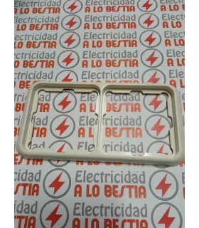 MARCO 2 ELEMENTOS SIMON 75 COLOR BLANCO MARFIL 75620-31