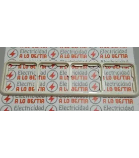 MARCO 4 ELEMENTOS SIMON 75 BLANCO MARFIL 75640-31