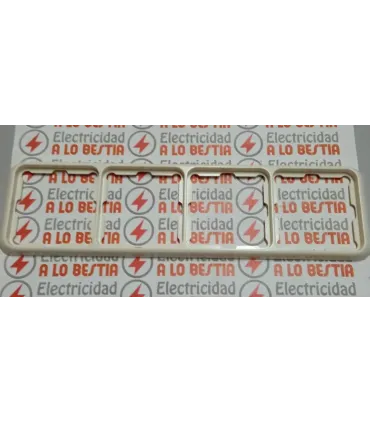 MARCO 4 ELEMENTOS SIMON 75 BLANCO MARFIL 75640-31