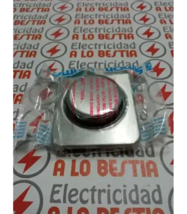 TAPA + BOTON REGULADOR ELECTRONICO SIMON 75054-33 ALUMINIO