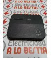 TECLA PULSADOR SIMBOLO CAMPANA CON INDICADOR VISOR TRANSPARENTE SIMON 75 GRAFITO 75015-38