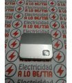 TECLA PULSADOR SIMBOLO CAMPANA CON INDICADOR VISOR TRANSPARENTE SIMON 75 ALUMINIO 75015-18