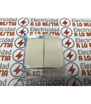 TECLAS PARA GRUPO DOBLE SIMON 75 75026-31 BLANCO MARFIL