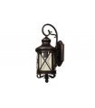 APLIQUE EXTERIOR ORQUIDEA NEGRO/ORO 1XE27 (64x23x26)